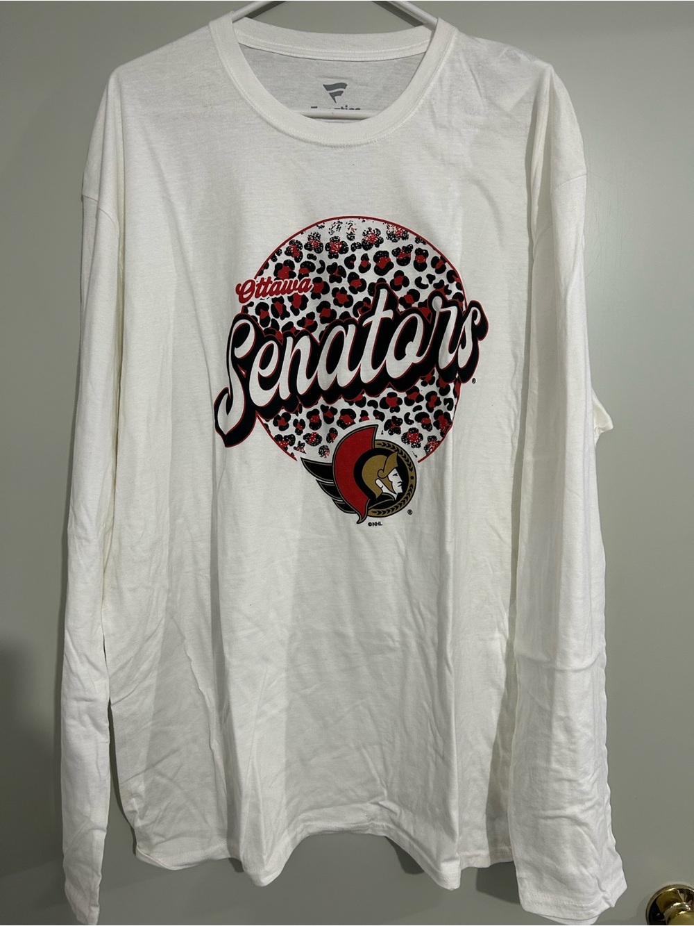 Ottawa Senators White Long-Sleeve Graphic Shirt
